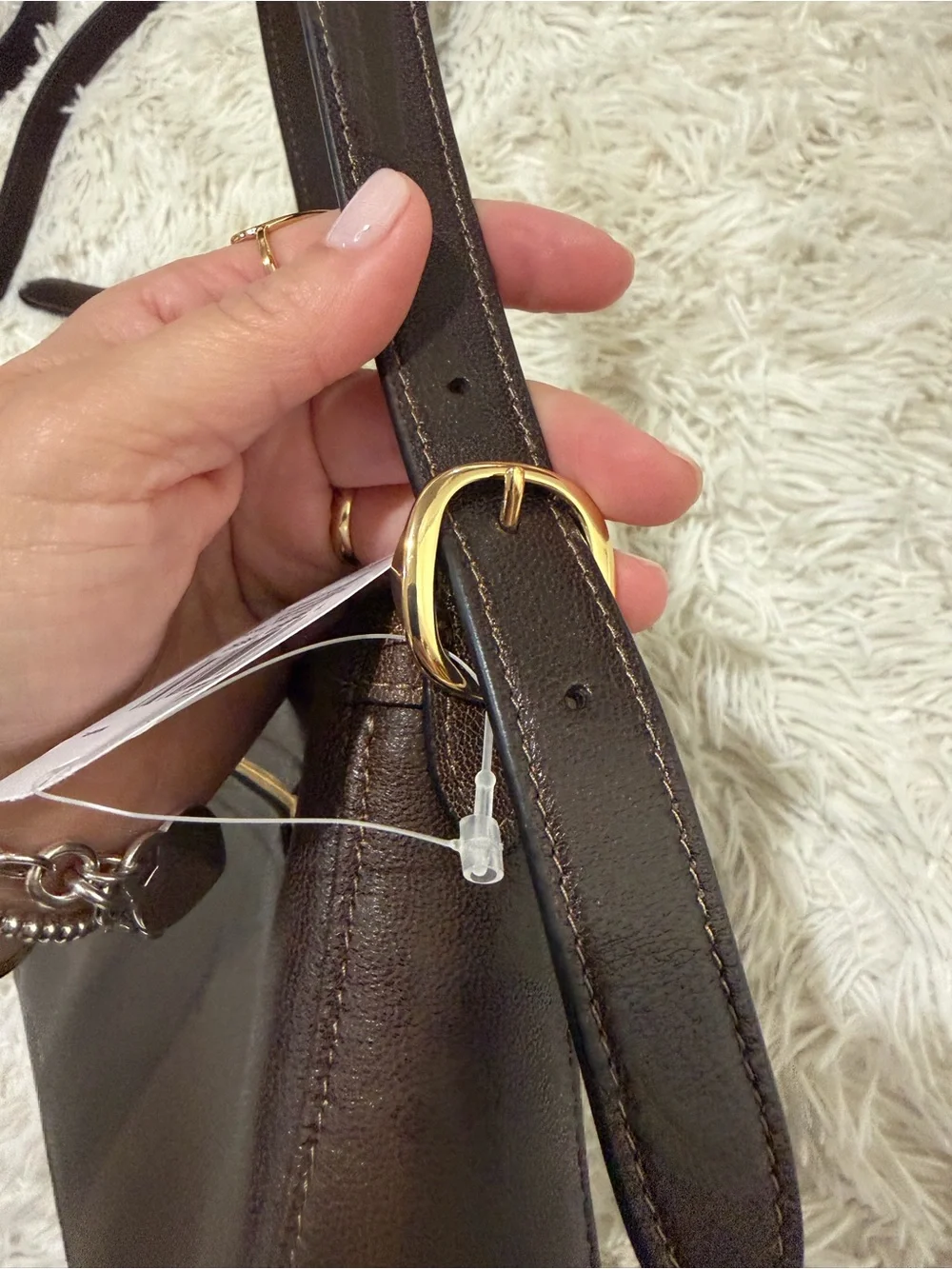 Coach CDY43 Etta Small Flap Shoulder Bag With Floral Applique Maple NWT